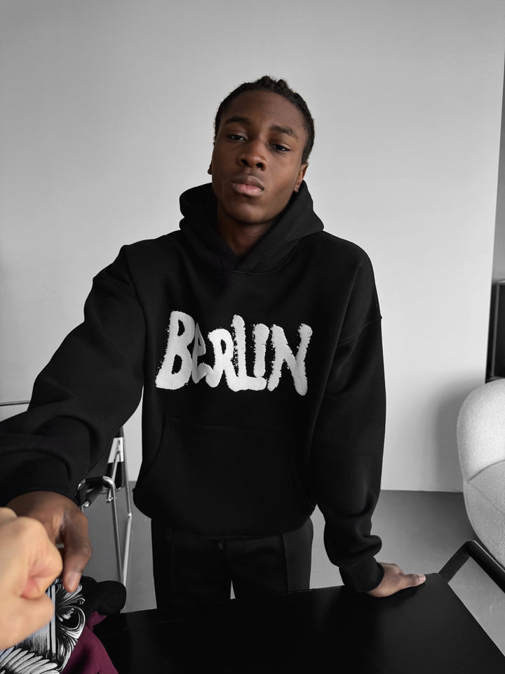 Oversize Berlin "Sumpf" Hoodie - Black