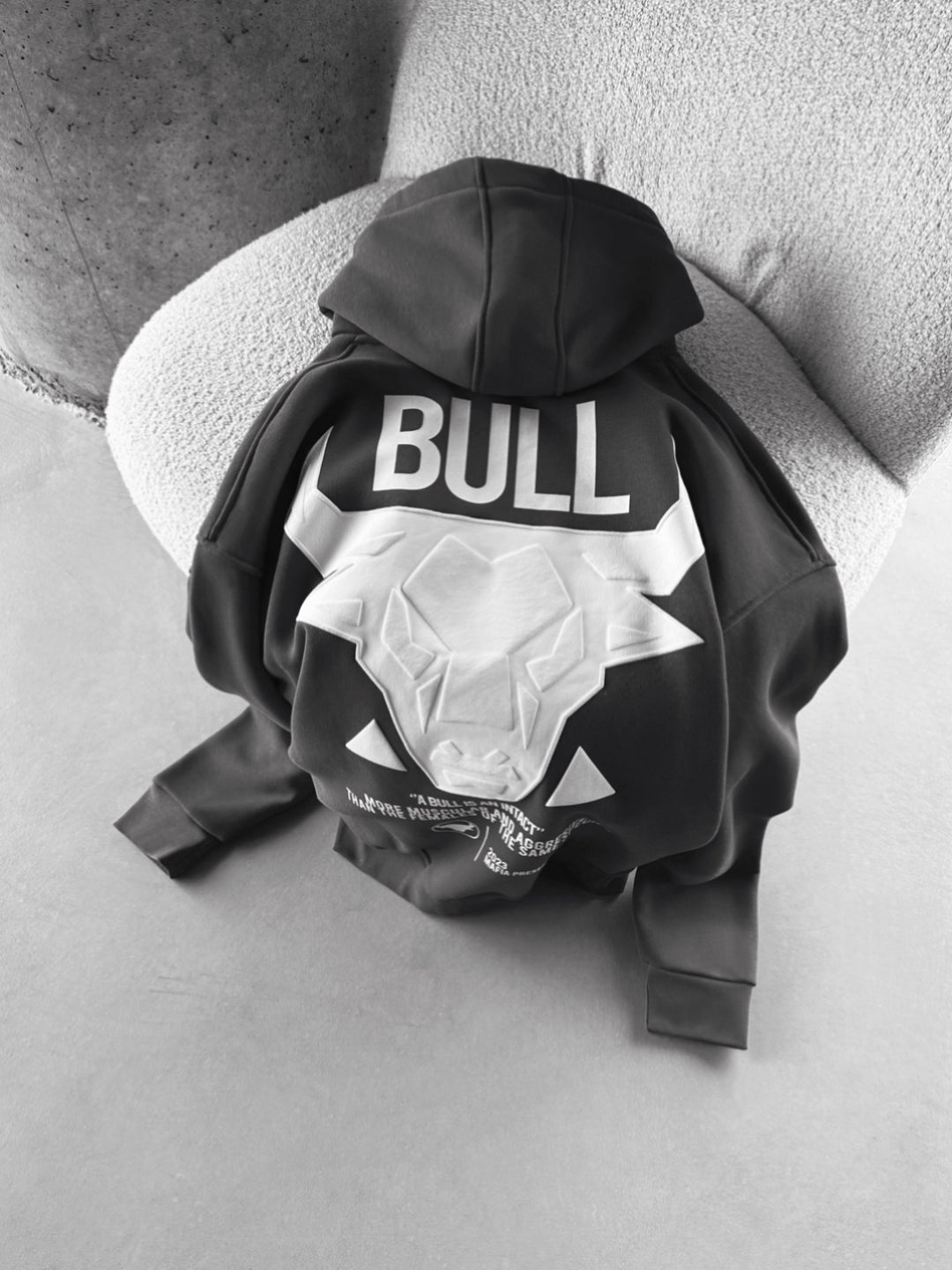 Oversize Bull Hoodie - Anthracite