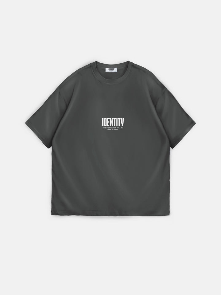Oversize Identity T-shirt - Anthracite