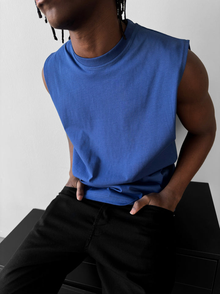 Oversize Basic Tanktop - Navy Peony