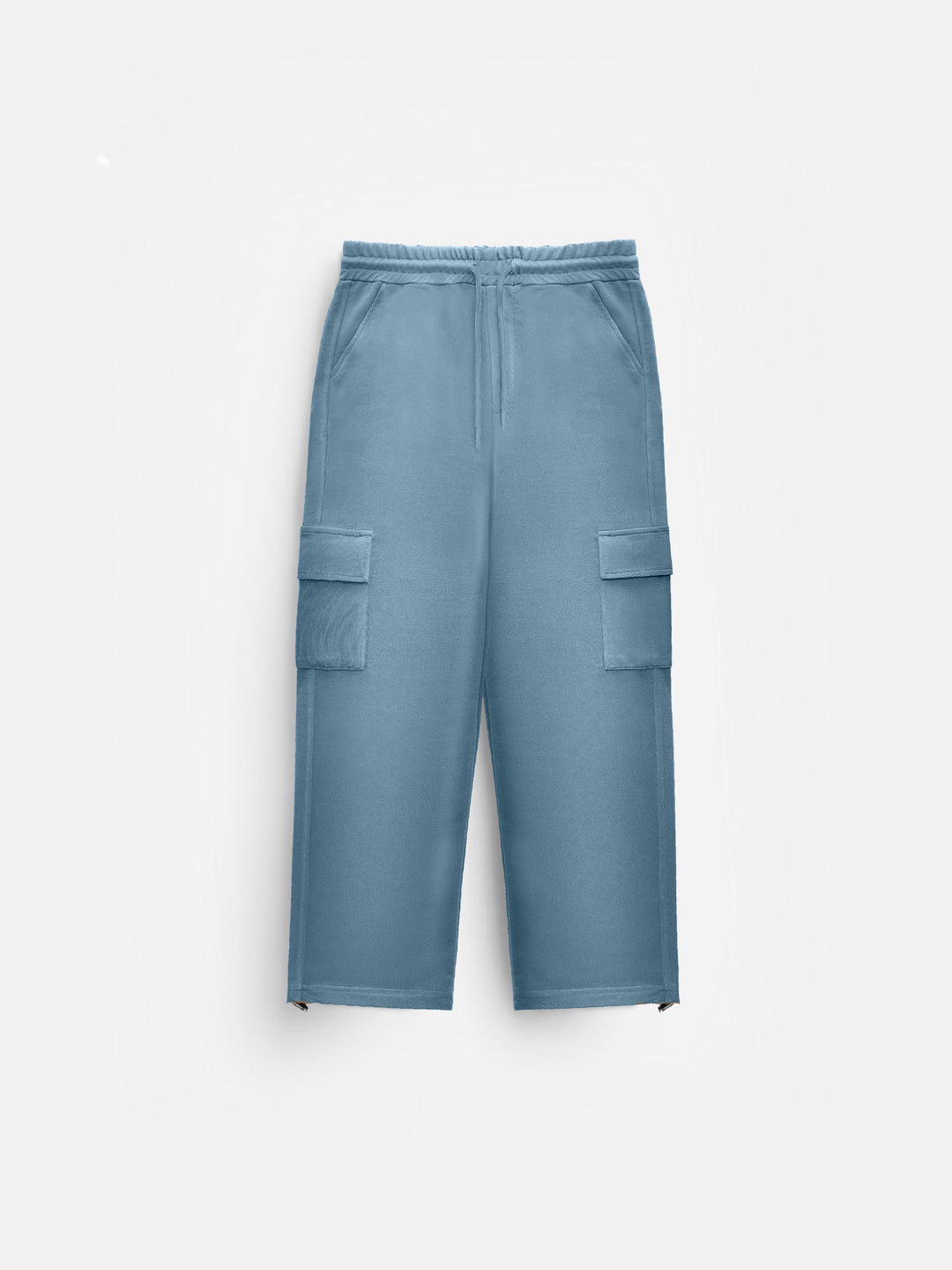 Loose Fit Pocket Trousers - Blue