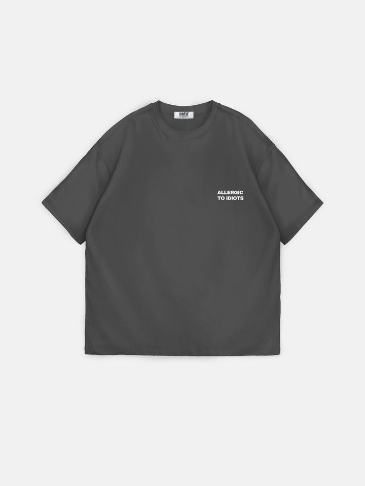 Oversize Statement T-shirt - Anthracite
