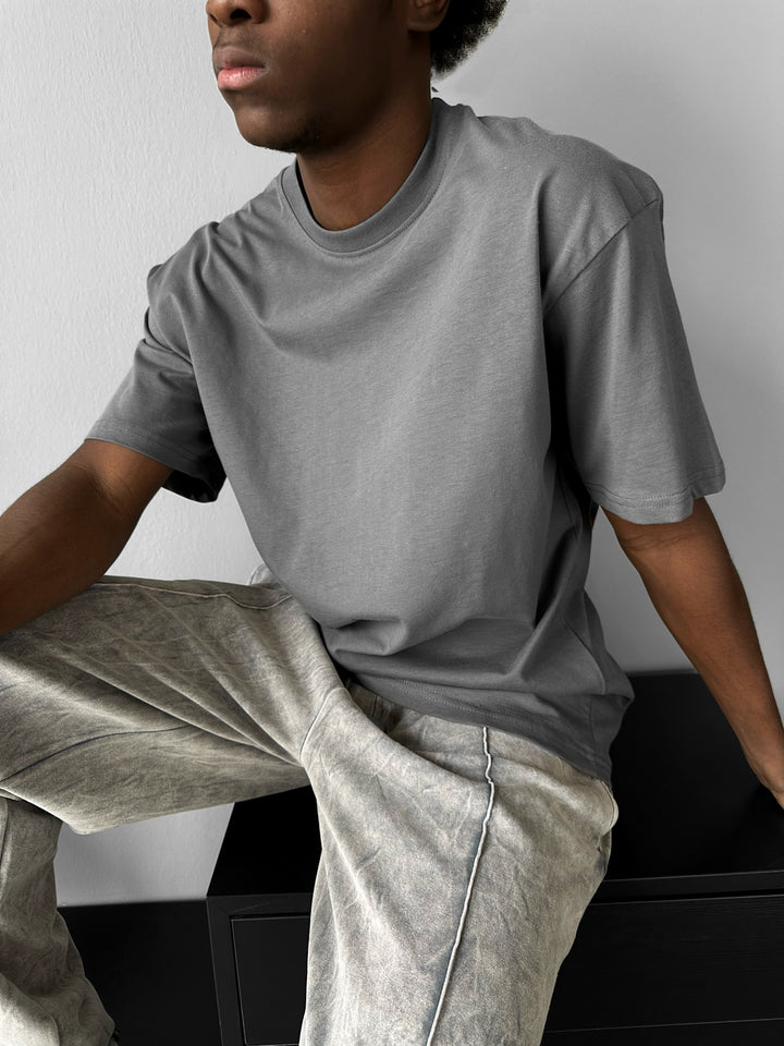 Oversize Basic T-Shirt - Anthracite