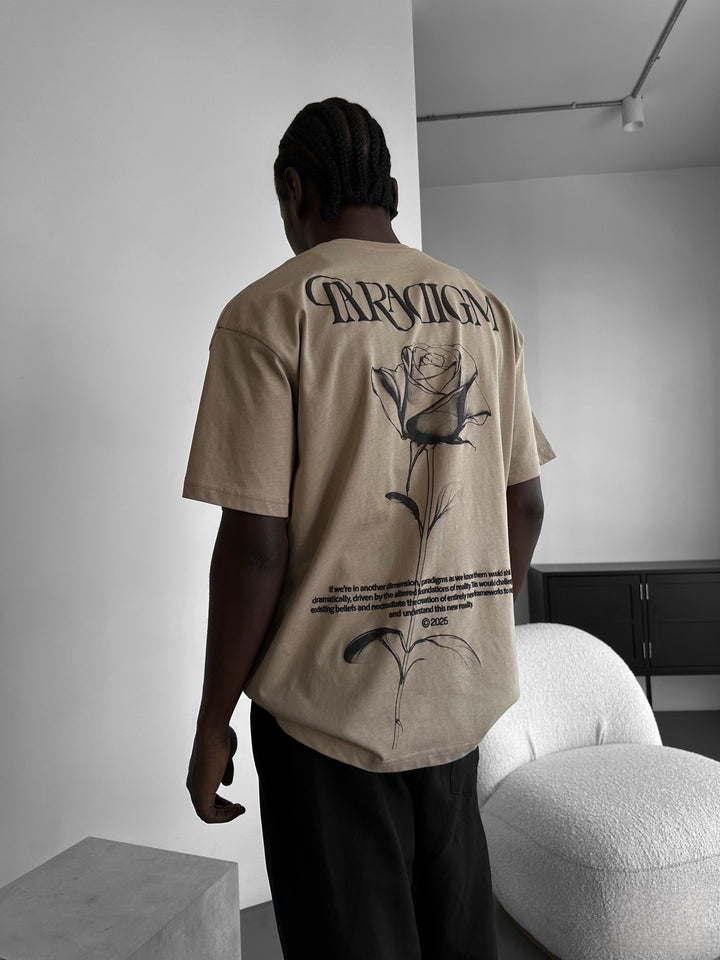 Oversize Paradigm T-Shirt - Beige