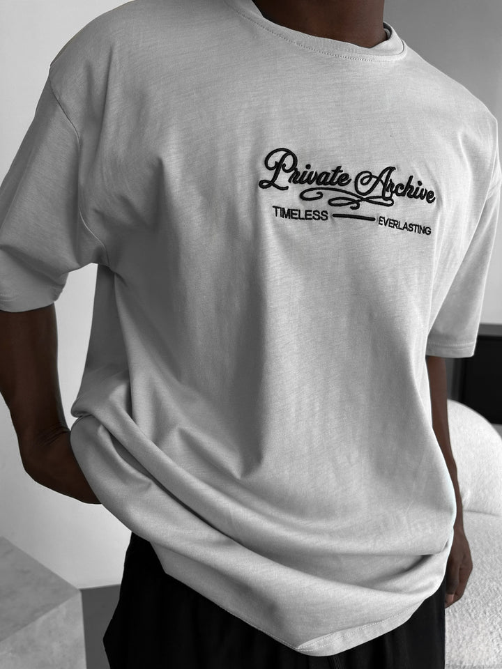 Oversize Private Archive T-Shirt - Grey