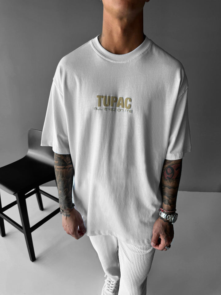 Oversize Tupac T-shirt - Ecru