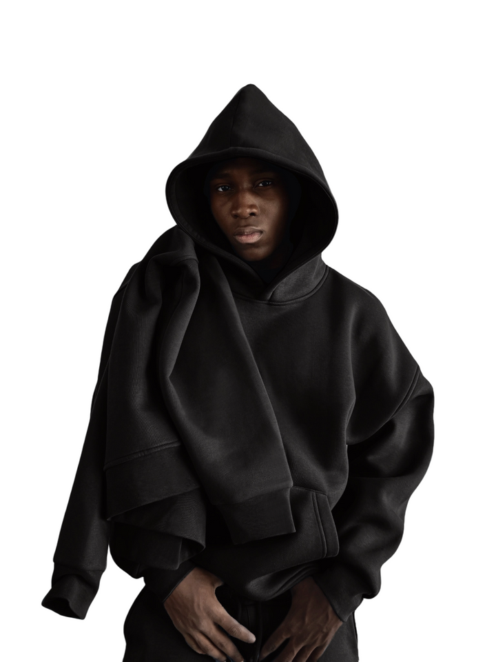 Oversize Basic Hoodie - Black