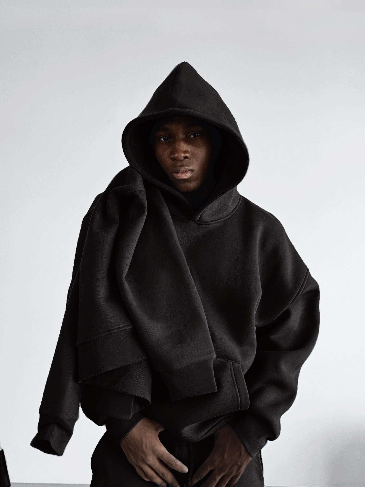 Rest Day Schwarzer Essentials Hoodie VOGUE Hoodie Black White