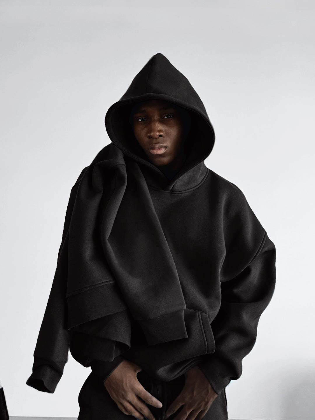 Oversize Basic Hoodie - Black