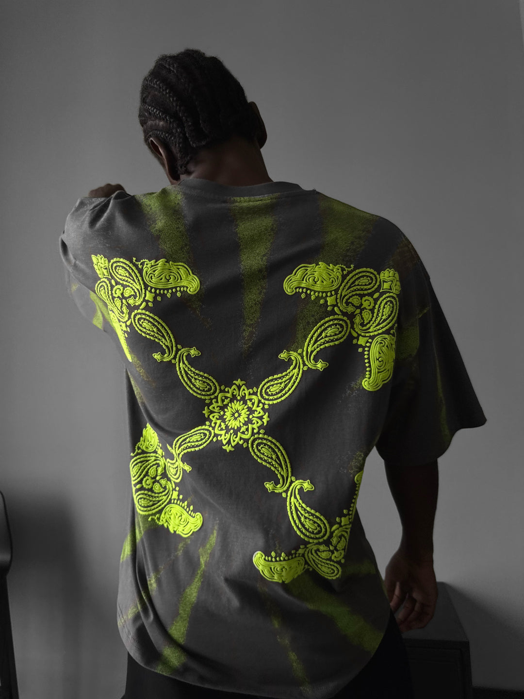 Oversize 'Sacred' T-Shirt - Anthracite