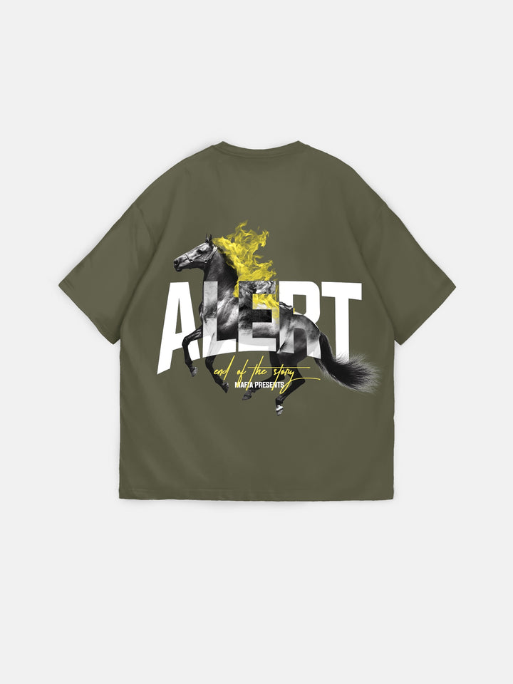 Oversize Alert T-Shirt- Terrarium