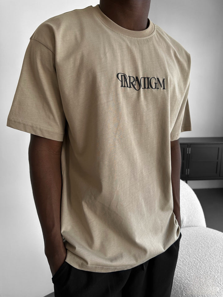 Oversize Paradigm T-Shirt - Beige