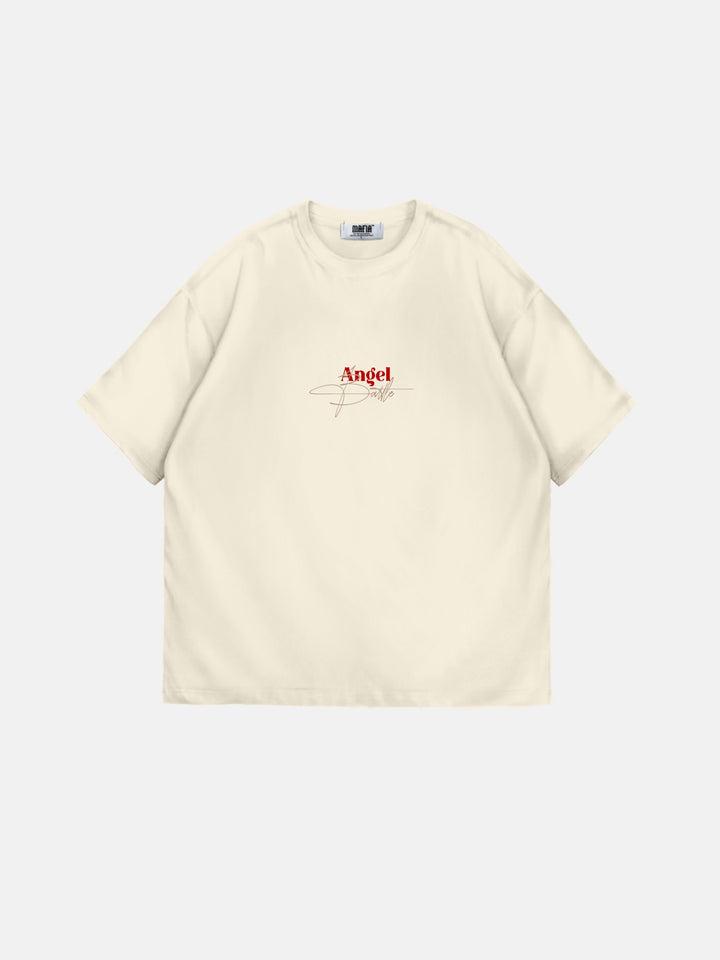 Oversize Carpet Angel T-Shirt - Antique White