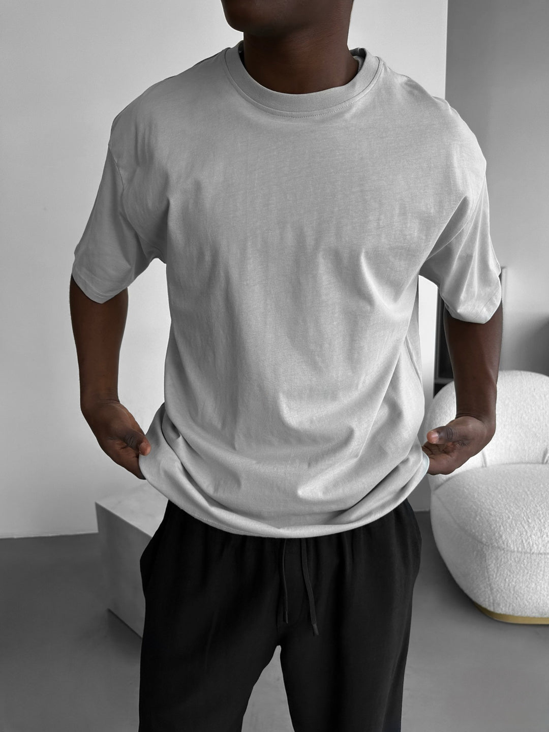 Oversize Basic T-Shirt - Grey
