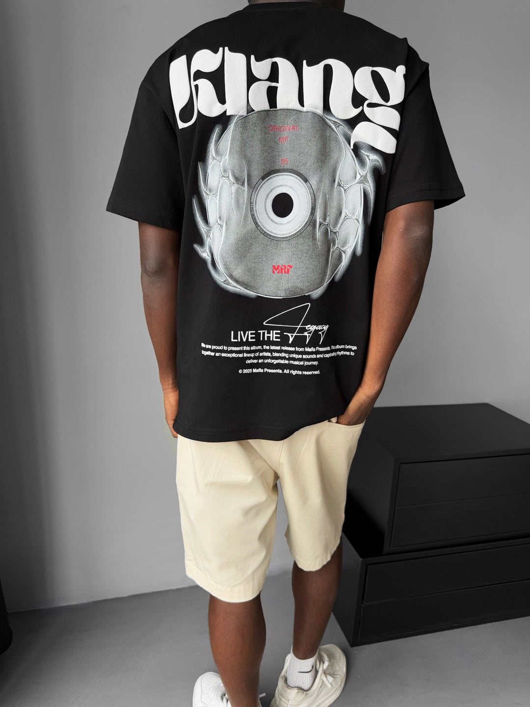 Oversize "Klang" T-Shirt - Black
