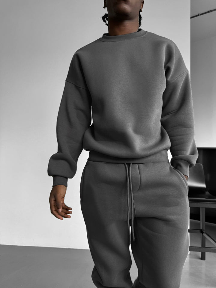 Oversize Basic Sweater - Anthracite
