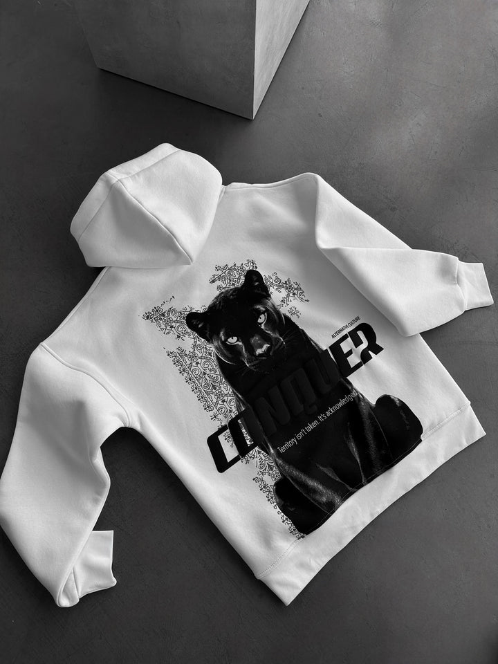 Oversize Conquer Hoodie - Ecru