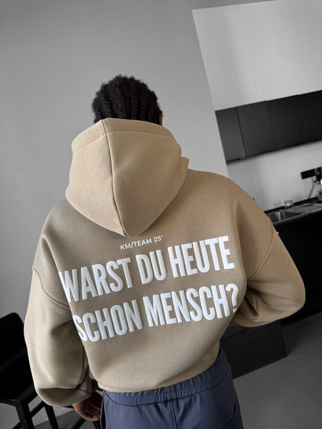 Oversize Mensch Hoodie - Simply Taupe