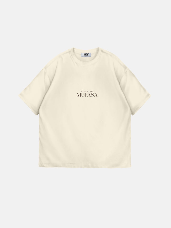 Oversize Lion T-Shirt - Antique White