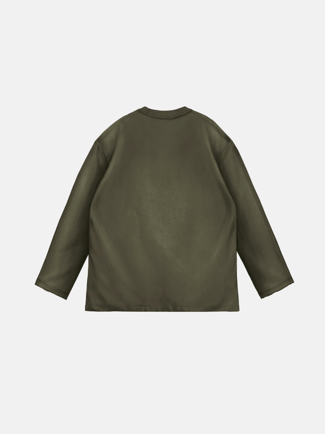 Loose Fit Basic Sweater - Khaki