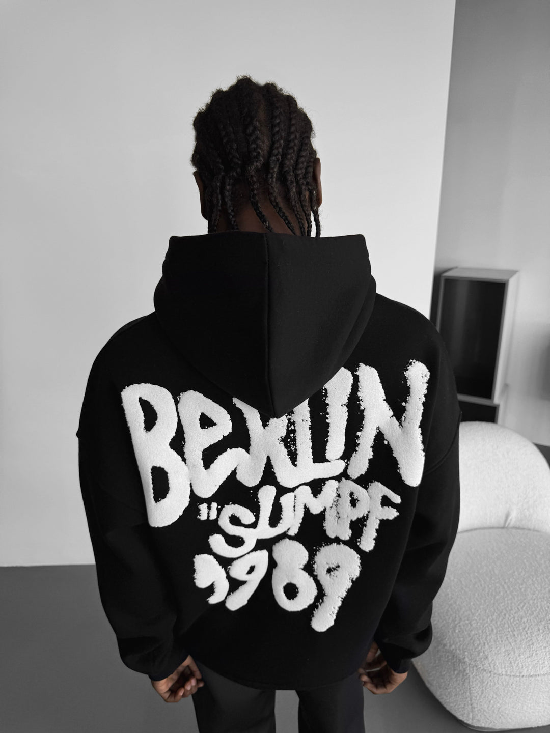 Oversize Berlin "Sumpf" Hoodie - Black