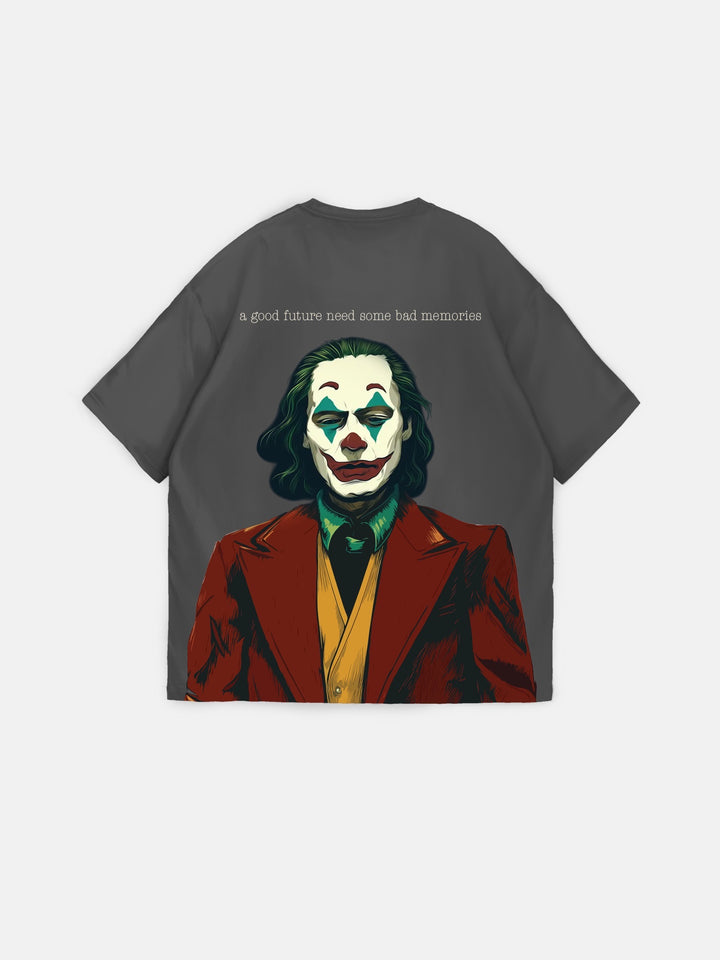 Oversize "Future Memories" T-Shirt - Anthracite
