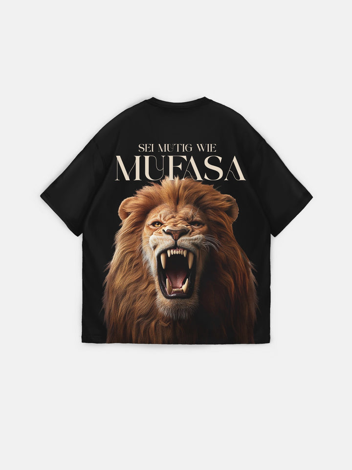 Oversize Lion T-Shirt - Black