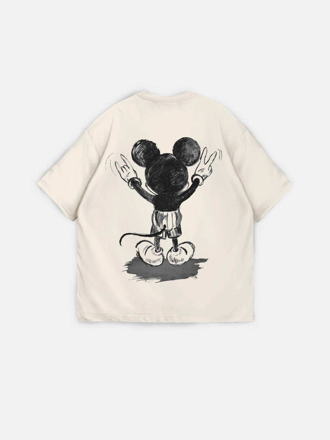 Oversize Mouse T-shirt - Beige