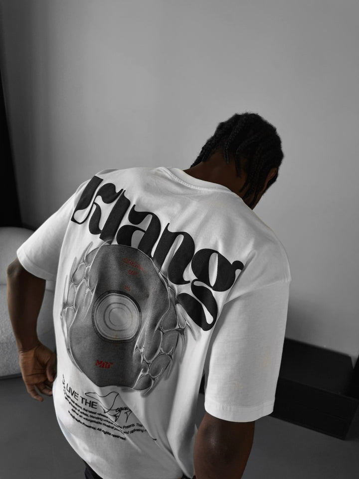 Oversize "Klang" T-Shirt - Ecru