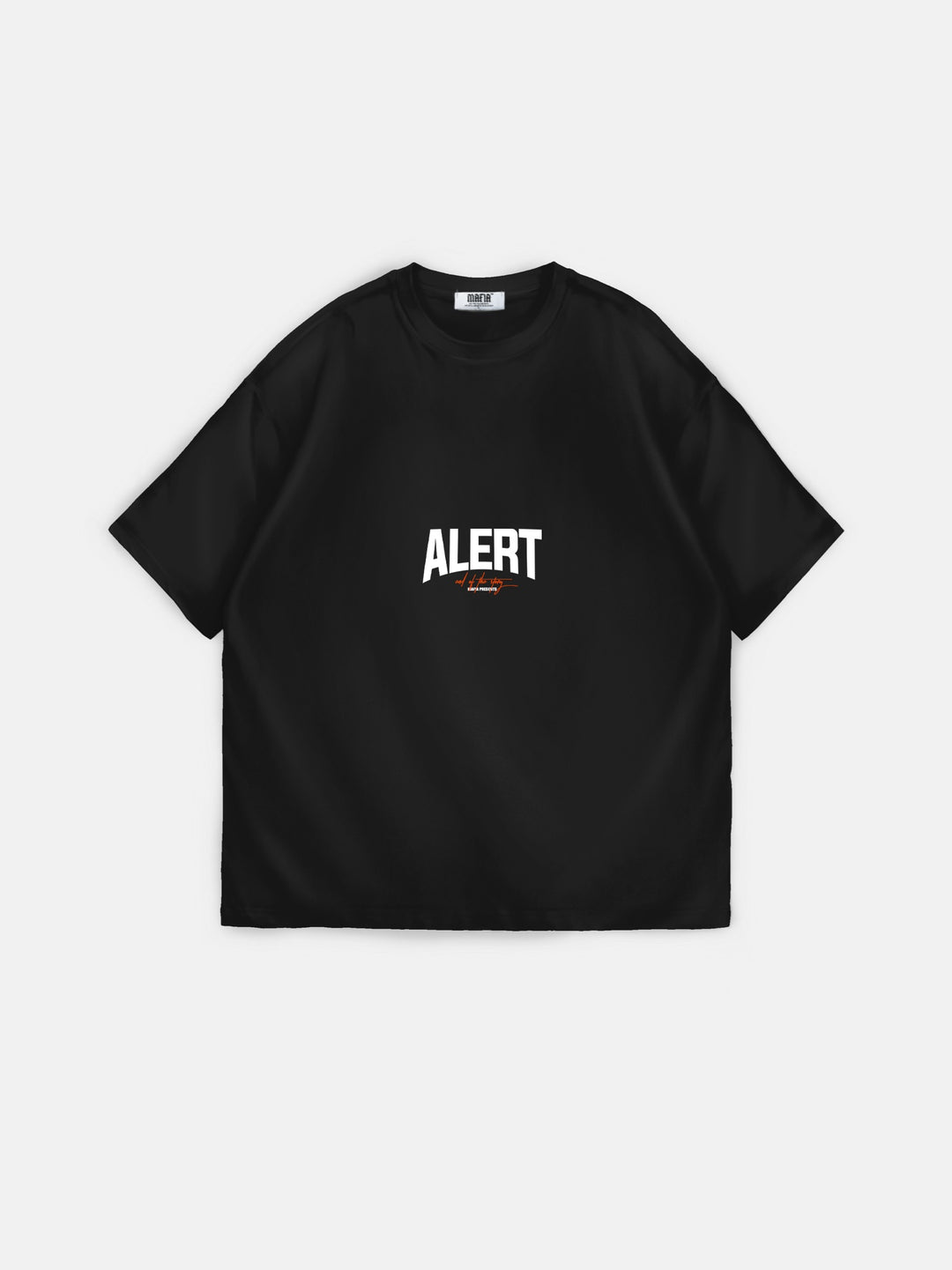 Oversize Alert T-Shirt- Black