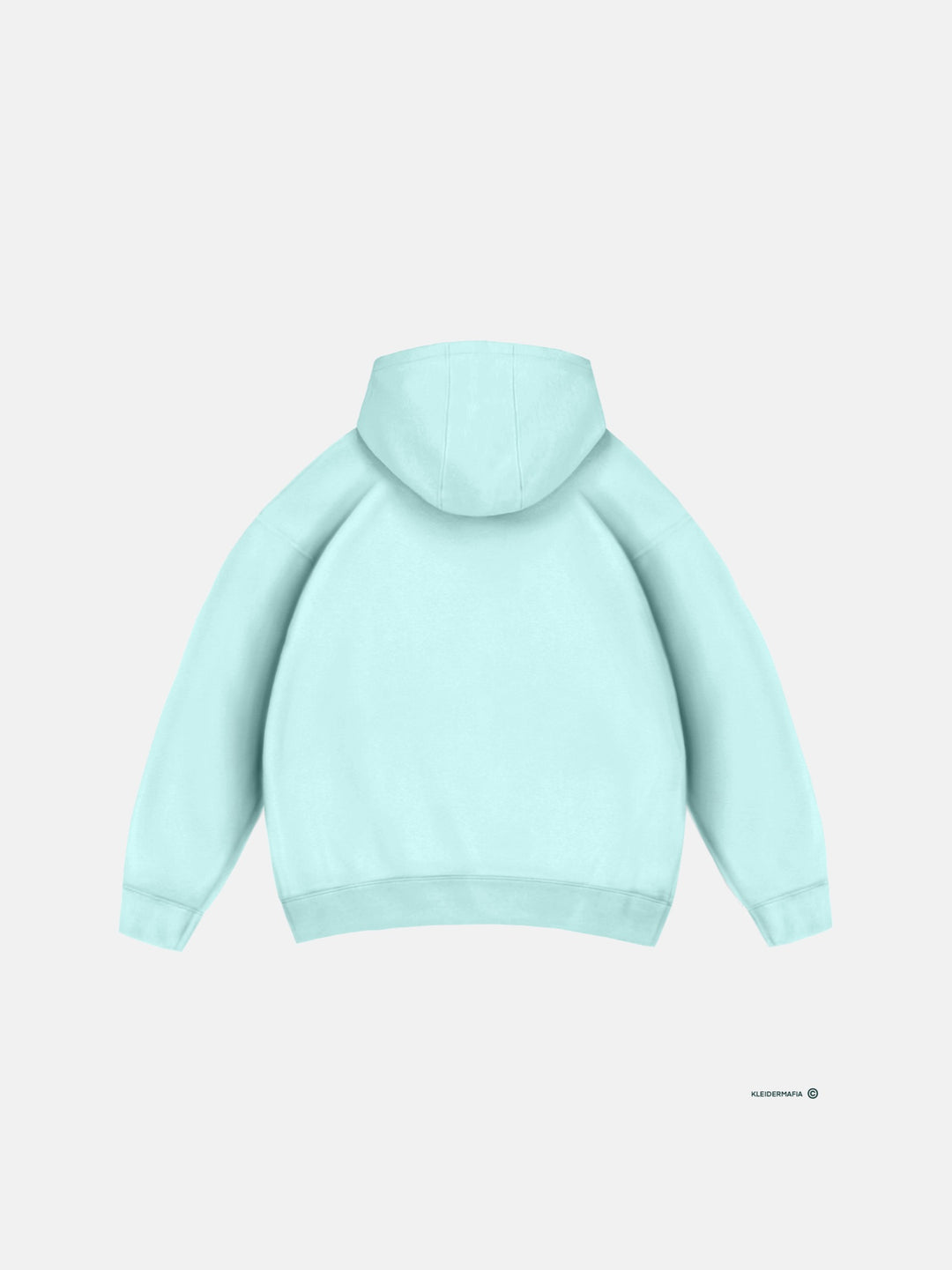 Oversize Basic Hoodie - Ice Blue