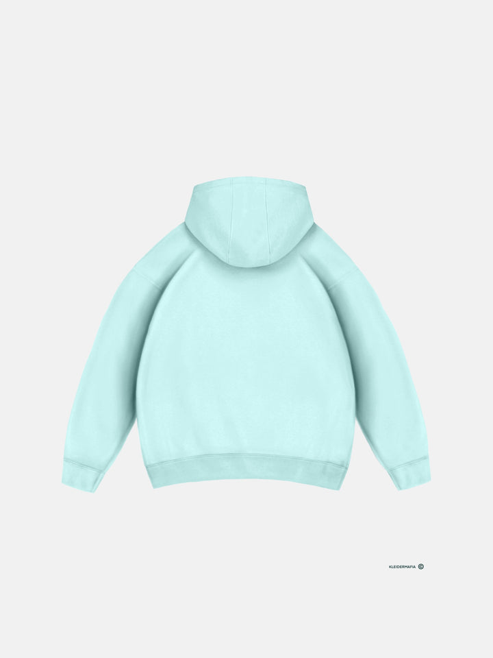 Oversize Basic Hoodie - Ice Blue