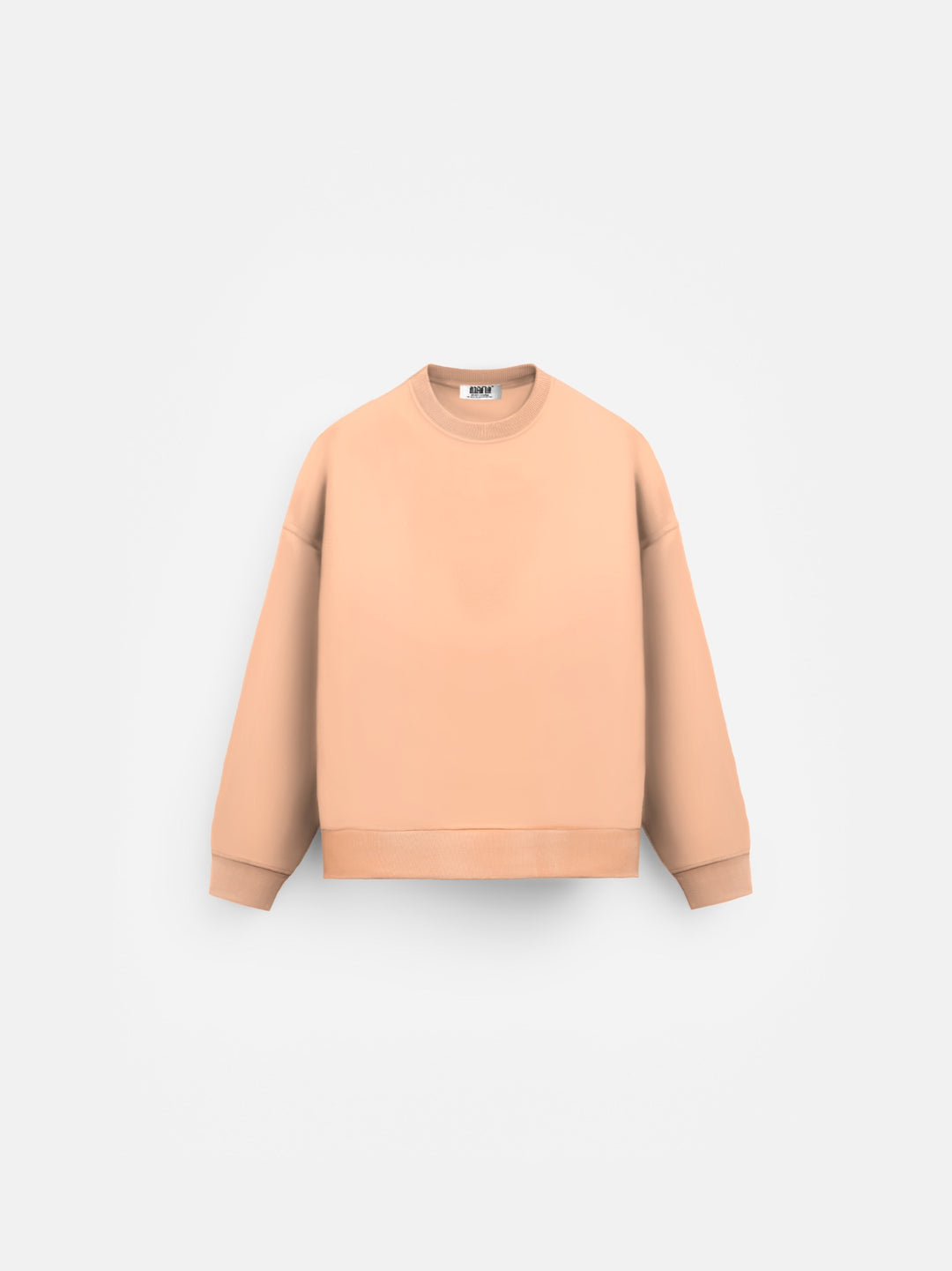 Oversize Basic Sweatshirt - Peach Fuzz
