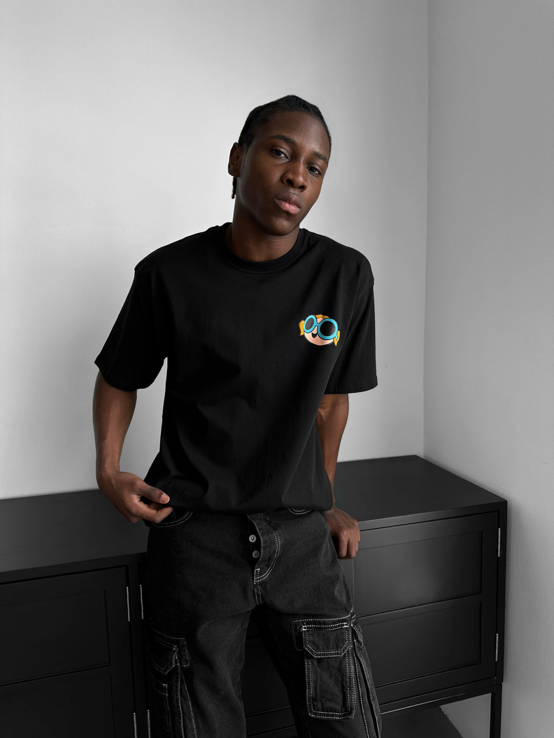 Oversize Comic T-Shirt - Black