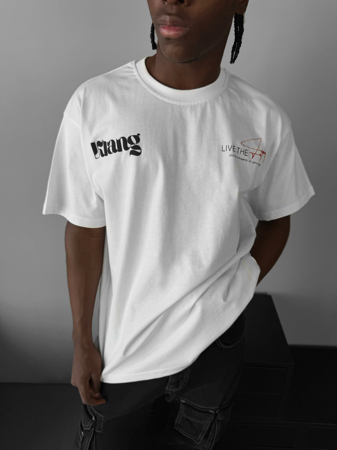 Oversize "Klang" T-Shirt - Ecru