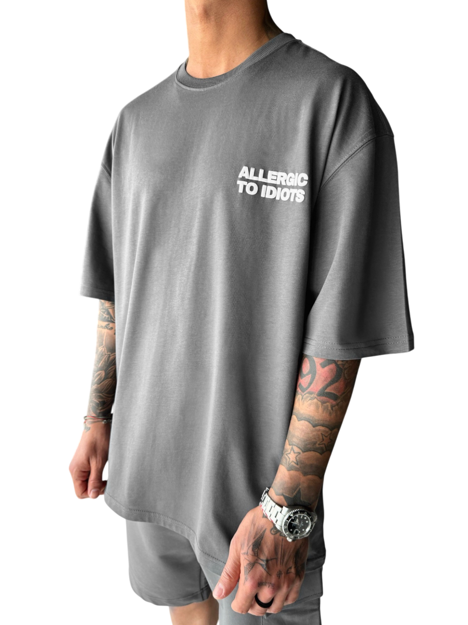 Oversize Statement T-shirt - Anthracite