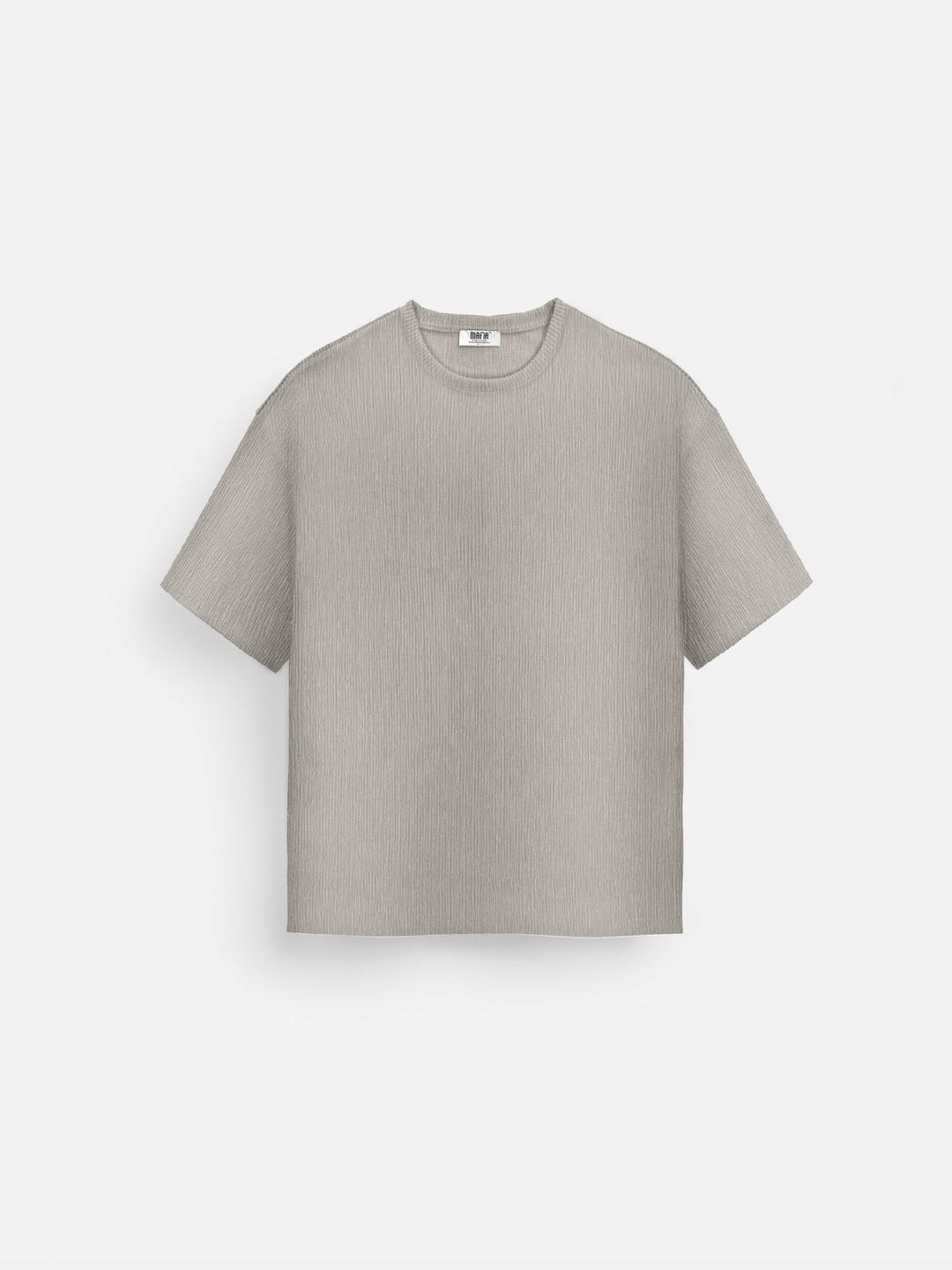 Oversize Crepe T-Shirts - Stone