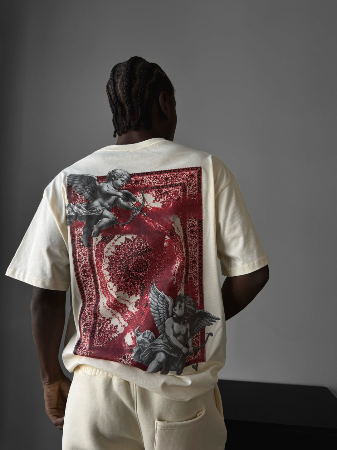 Oversize Carpet Angel T-Shirt - Antique White