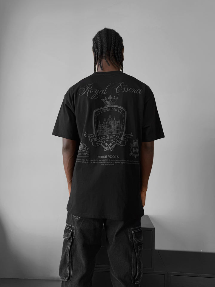 Oversize Royale Essence T-Shirt - Black