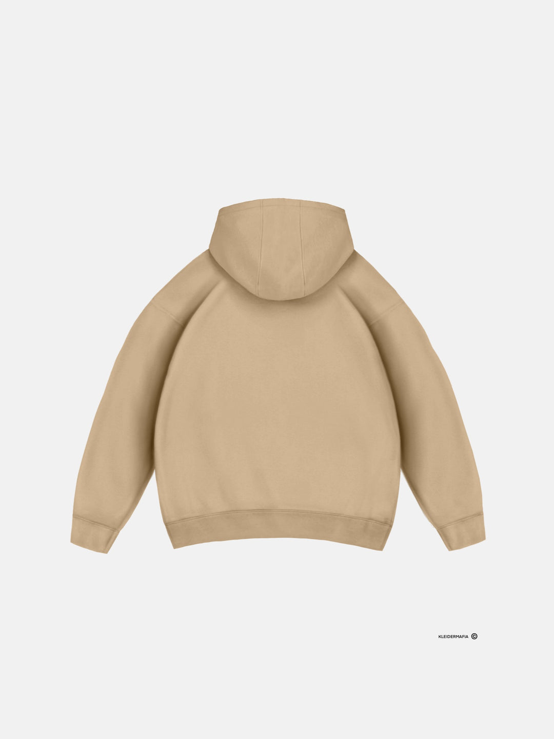 Oversize Basic Hoodie - Beige