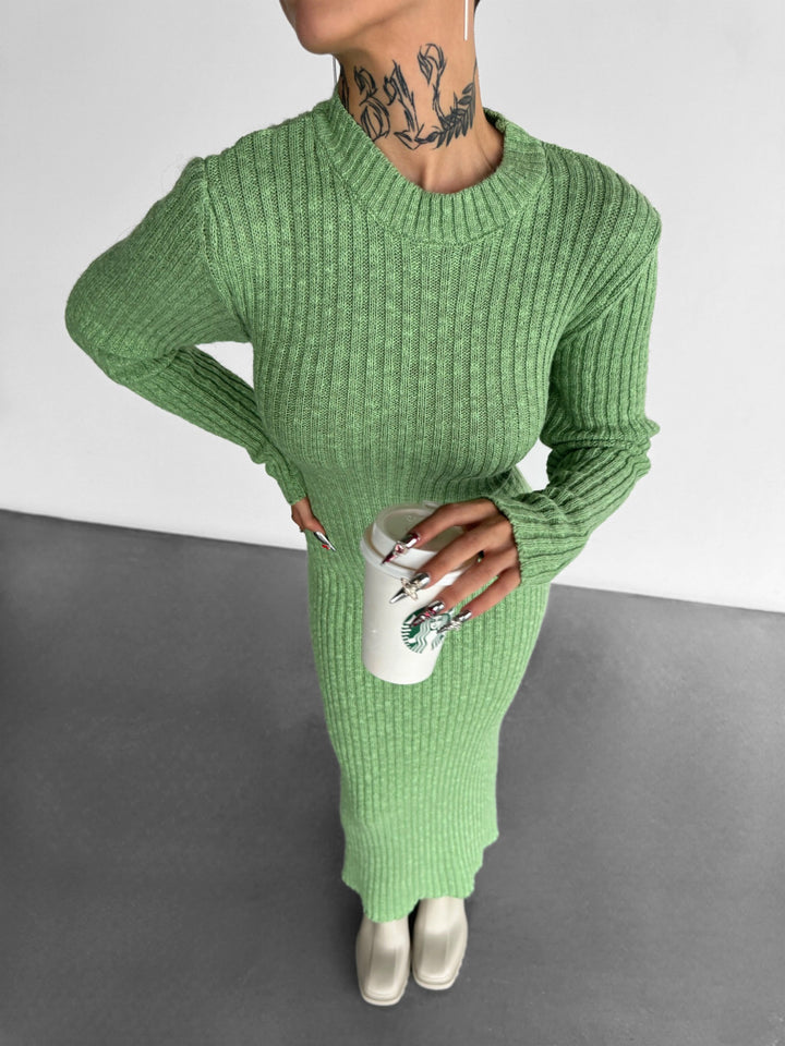 Maxi Knit Dress - Green