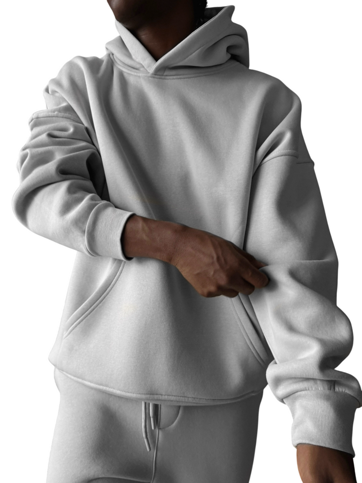 Oversize Basic Hoodie - Grey