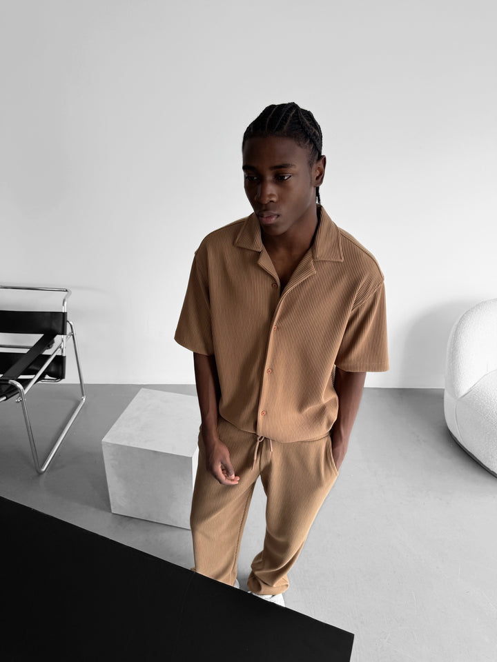 Oversize Cord Shirt - Brown