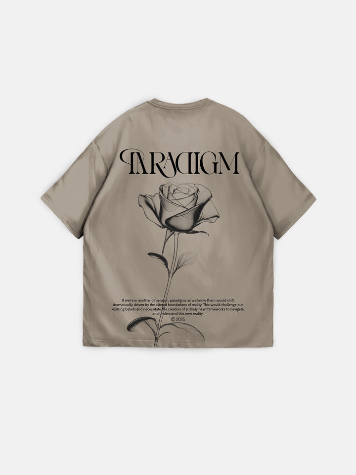 Oversize Paradigm T-Shirt - Beige