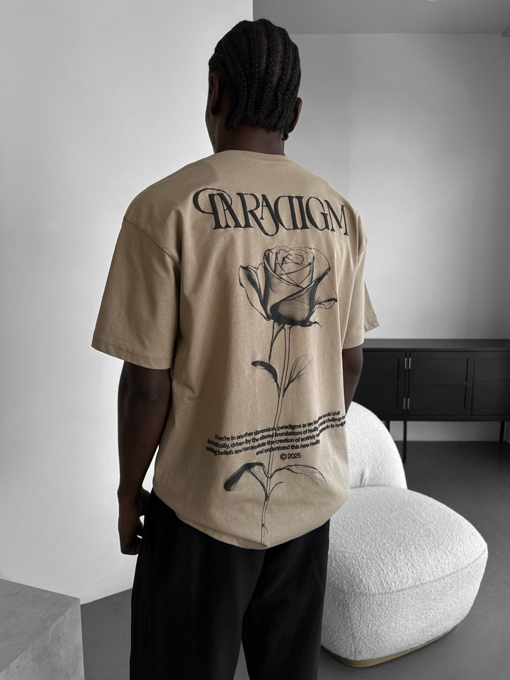 Oversize Paradigm T-Shirt - Beige
