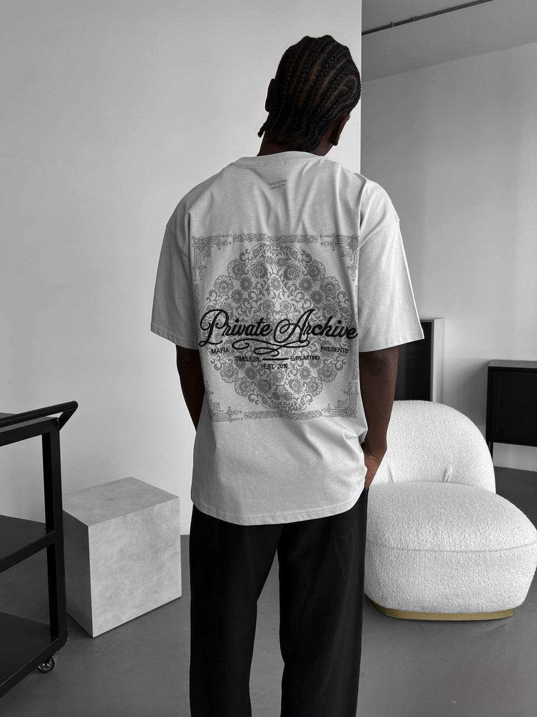 Oversize Private Archive T-Shirt - Grey