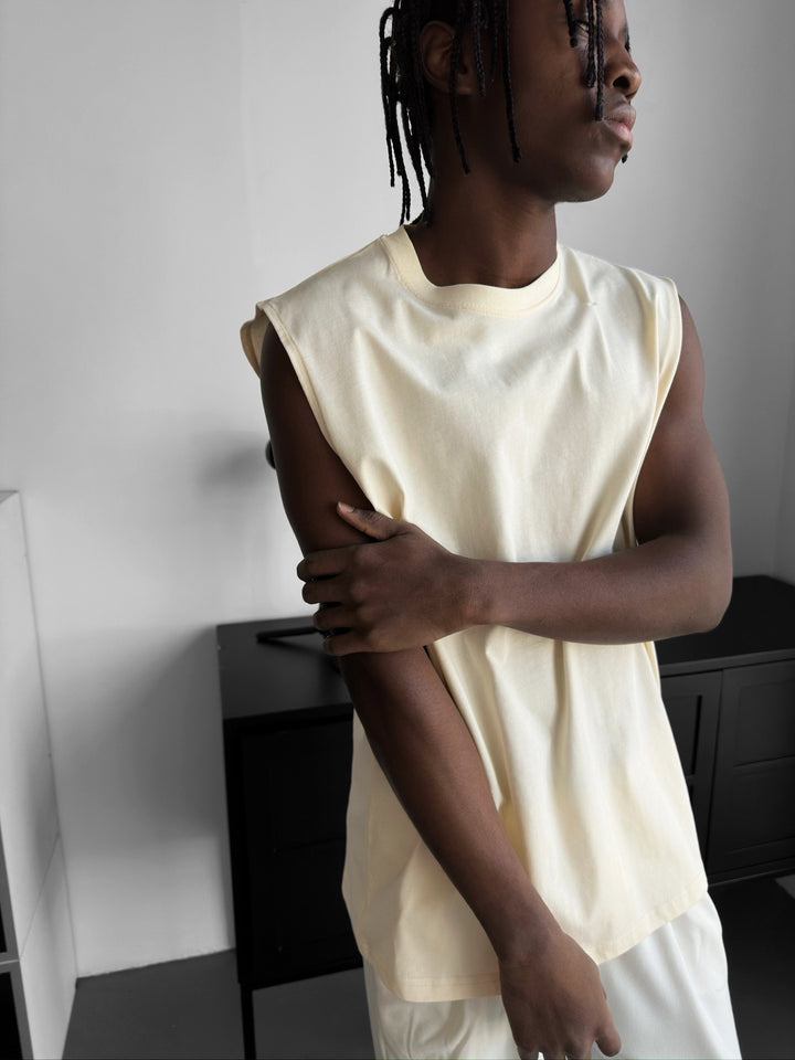 Oversize Basic Tanktop - Antique White