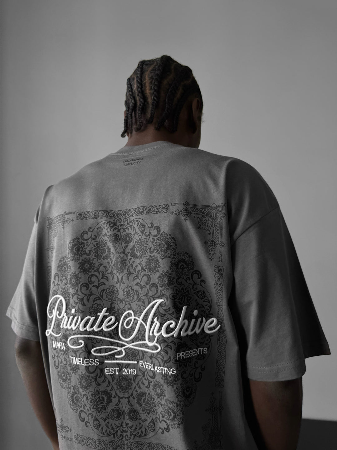 Oversize Private Archive T-Shirt - Anthracite
