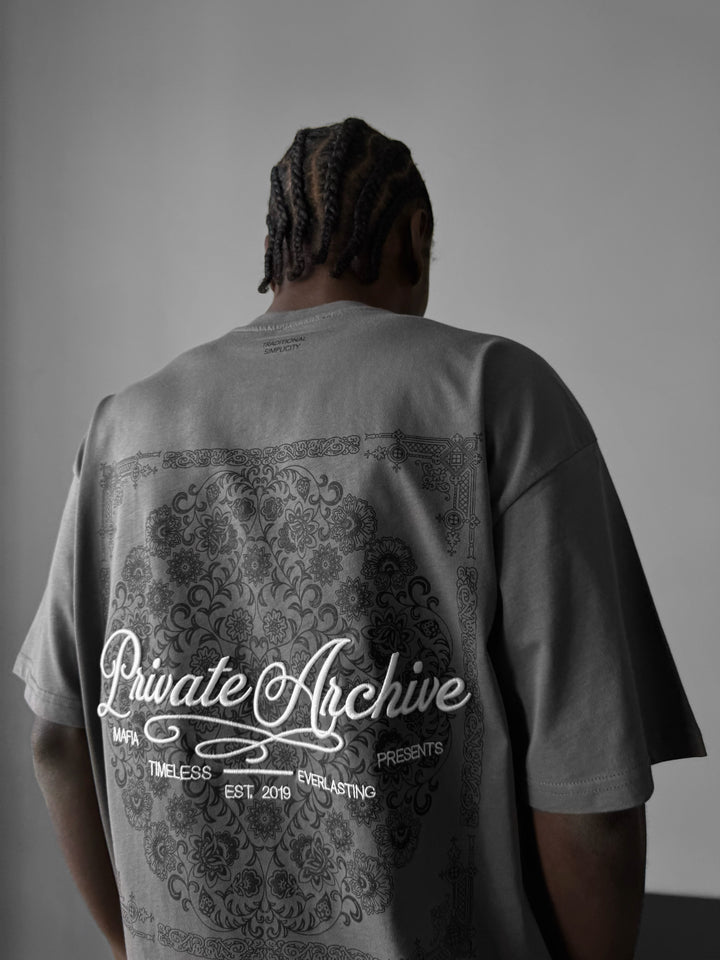 Oversize Private Archive T-Shirt - Anthracite