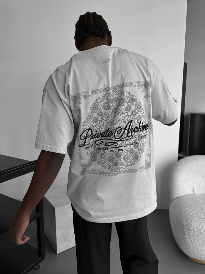 Oversize Private Archive T-Shirt - Grey